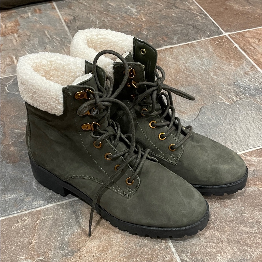 Aldo Olive Green Women's Boots